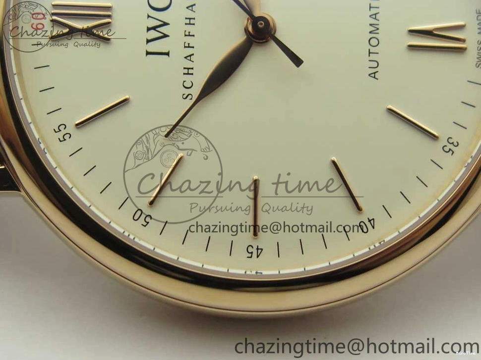 MIROTIME 0126 Portofino Automatic RG FKF 1:1 Best Edition White Dial on Brown Leather Strap A Practical 7140